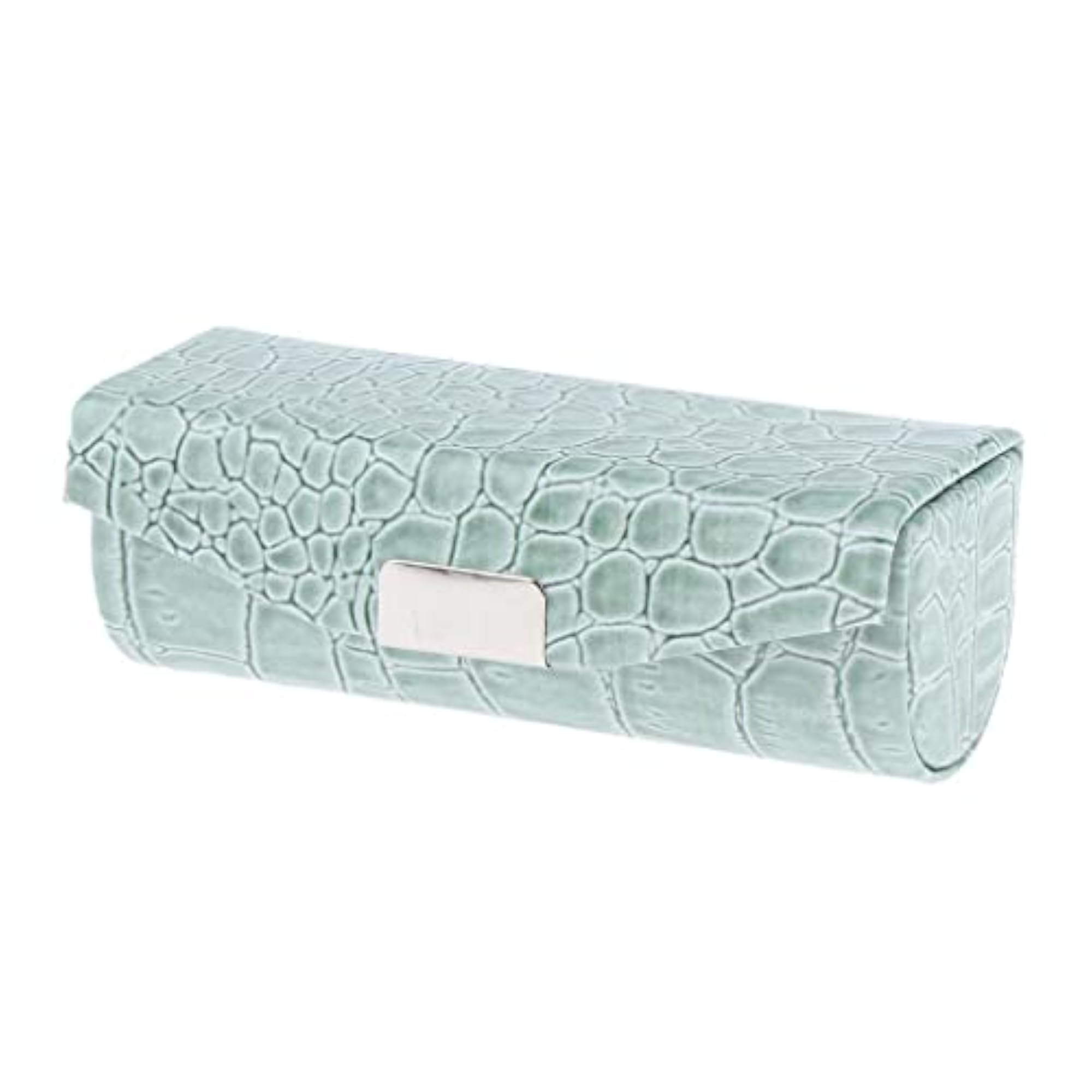 3X Lipstick Case in Greyish Green, Brown, and Orange